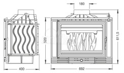 Камінна топка Uniflam 700 Eco з шибером (ref. 907-675). Фото 4