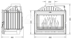 Камінна топка Uniflam 700 Option Eco з шибером (ref. 907-775). Фото 4