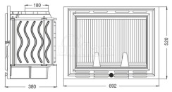 Камінна топка Uniflam 700 Kaseta PL (ref. 600-670). Фото 3