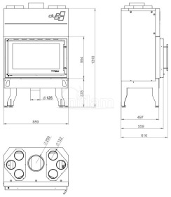Камінна топка Uniflam 860 DURO (ref. 837-021). Фото 3
